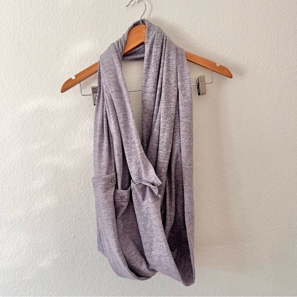 Lululemon Vinyasa Lilac Heathered Coal Wee Stripe Scarf - Picture 3 of 5